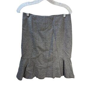 Banana Republic Gray Flared Hem Skirt